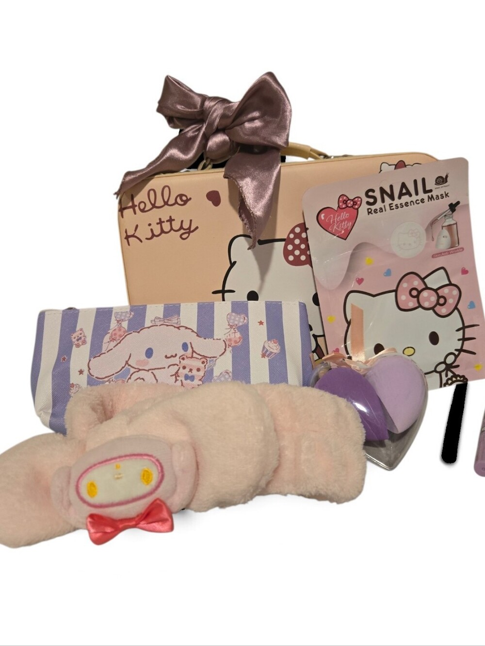 Hello Kitty Pink and Purple. Hair & Accessory Set